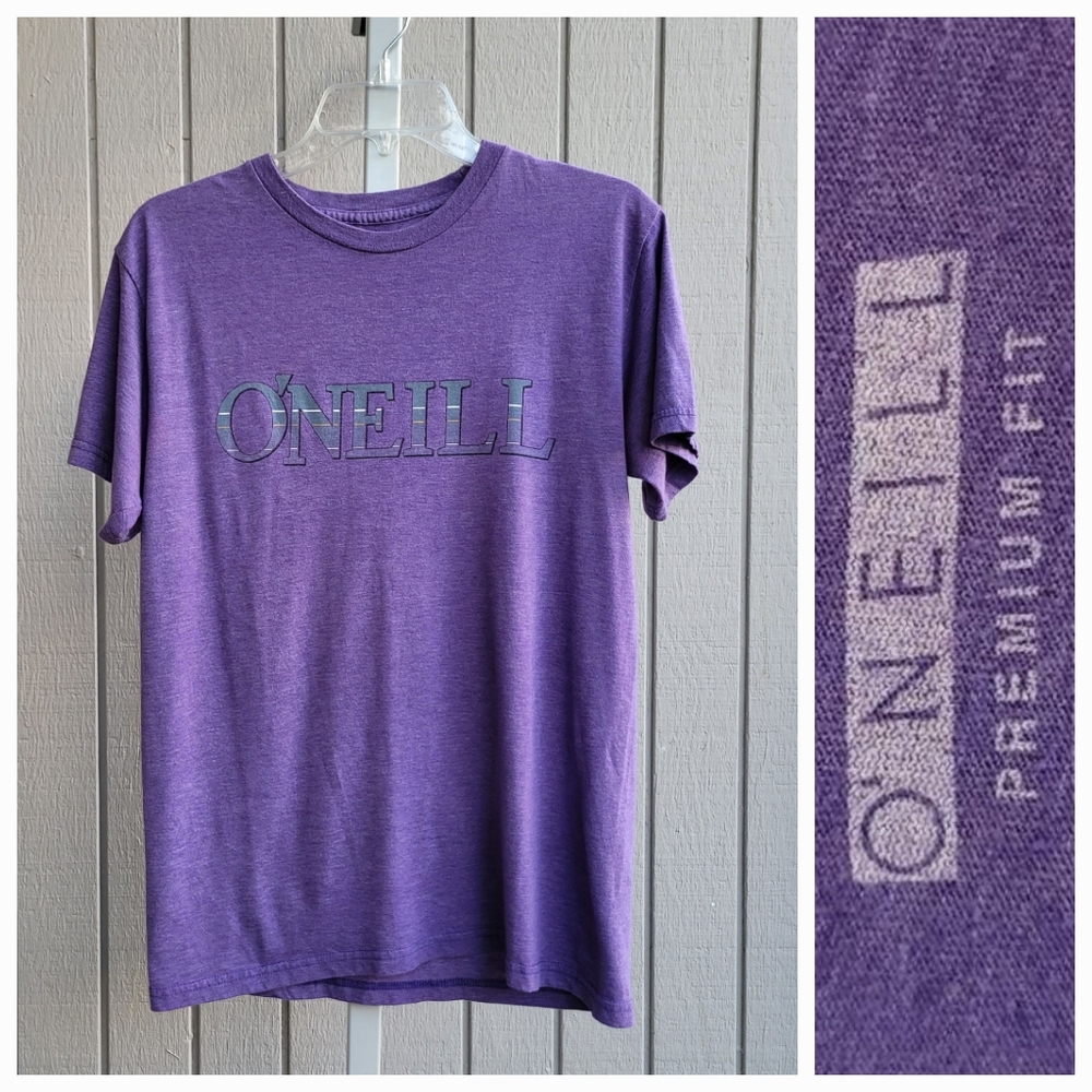 O'Neill | 3/$12 Premium Fit Small T-Shirt purple & grey Poly Cotton
